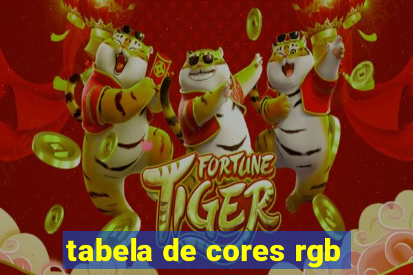 tabela de cores rgb